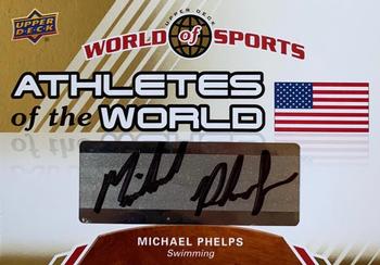 2010 Upper Deck World of Sports - Athletes of the World Autographs #AW-25 Michael Phelps Front