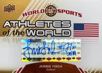 2010 Upper Deck World of Sports - Athletes of the World Autographs #AW-46 Jennie Finch Front