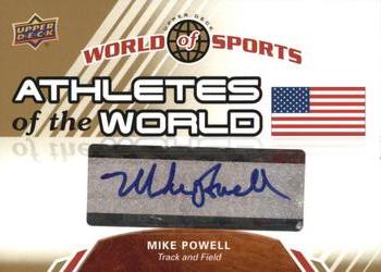 2010 Upper Deck World of Sports - Athletes of the World Autographs #AW-47 Mike Powell Front