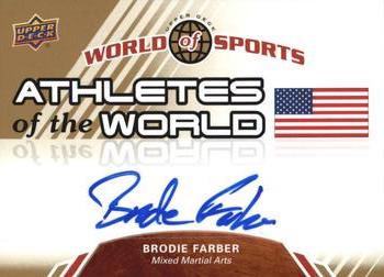2010 Upper Deck World of Sports - Athletes of the World Autographs #AW-58 Brodie Farber Front