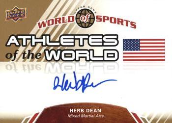 2010 Upper Deck World of Sports - Athletes of the World Autographs #AW-68 Herb Dean Front