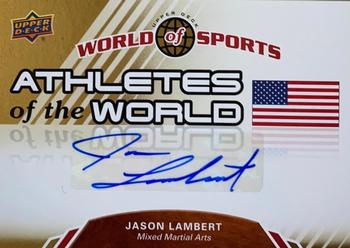 2010 Upper Deck World of Sports - Athletes of the World Autographs #AW-69 Jason Lambert Front