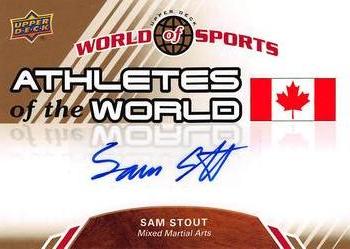 2010 Upper Deck World of Sports - Athletes of the World Autographs #AW-85 Sam Stout Front