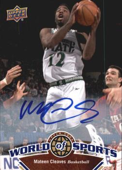 2010 Upper Deck World of Sports - Autographs #20 Mateen Cleaves Front