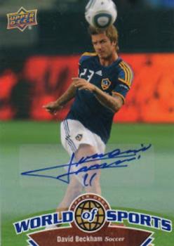 2010 Upper Deck World of Sports - Autographs #61 David Beckham Front