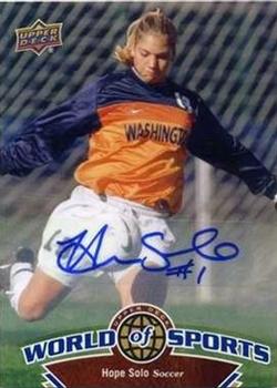 2010 Upper Deck World of Sports - Autographs #114 Hope Solo Front