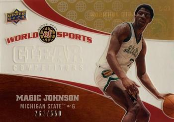 2010 Upper Deck World of Sports - Clear Competitors #CC-3 Magic Johnson Front