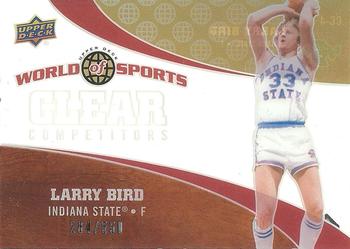 2010 Upper Deck World of Sports - Clear Competitors #CC-4 Larry Bird Front
