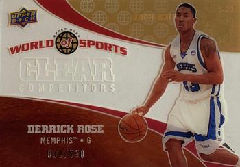 2010 Upper Deck World of Sports - Clear Competitors #CC-5 Derrick Rose Front