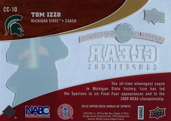 2010 Upper Deck World of Sports - Clear Competitors #CC-10 Tom Izzo Back