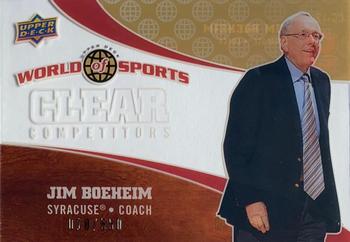 2010 Upper Deck World of Sports - Clear Competitors #CC-12 Jim Boeheim Front