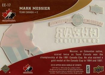 2010 Upper Deck World of Sports - Clear Competitors #CC-17 Mark Messier Back