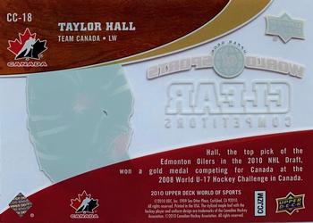 2010 Upper Deck World of Sports - Clear Competitors #CC-18 Taylor Hall Back