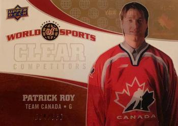 2010 Upper Deck World of Sports - Clear Competitors #CC-19 Patrick Roy Front