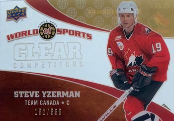 2010 Upper Deck World of Sports - Clear Competitors #CC-20 Steve Yzerman Front