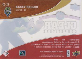 2010 Upper Deck World of Sports - Clear Competitors #CC-26 Kasey Keller Back