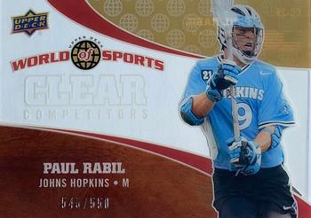 2010 Upper Deck World of Sports - Clear Competitors #CC-38 Paul Rabil Front