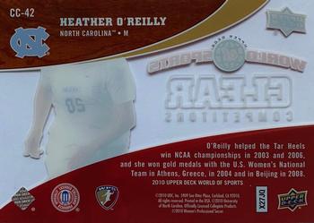 2010 Upper Deck World of Sports - Clear Competitors #CC-42 Heather O'Reilly Back