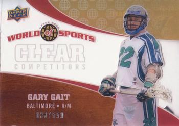 2010 Upper Deck World of Sports - Clear Competitors #CC-36 Gary Gait Front
