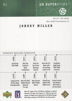 2002-03 UD SuperStars - Gold #91 Johnny Miller Back
