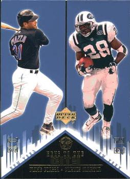 2002-03 UD SuperStars - Keys to the City #K7 Mike Piazza / Curtis Martin Front