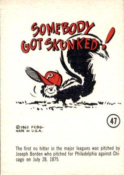 1963 Gad Fun Cards #47 Joseph Borden Front