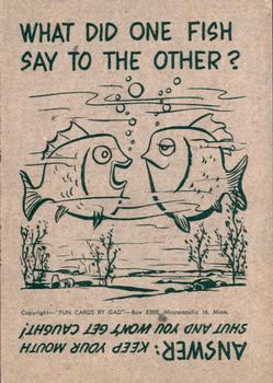 1963 Gad Fun Cards #71 Peter Tyler / Ellis Hodgkins Back