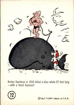 1963 Gad Fun Cards #72 Archer Davidson Front