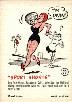 1963 Gad Fun Cards #79 Zoe Ann Olsen Front