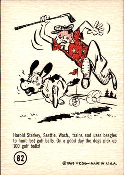1963 Gad Fun Cards #82 Harold Starkey Front