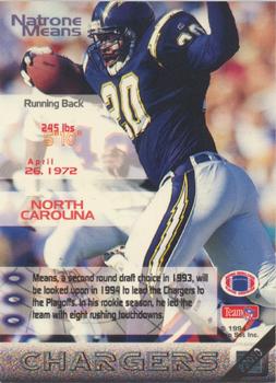 1994 Pro Set Power National Promos #NNO Natrone Means Back