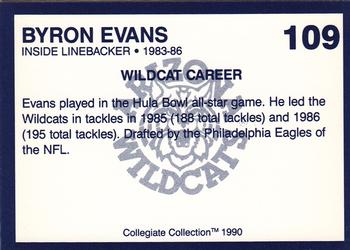1990 Collegiate Collection Arizona Wildcats #109 Byron Evans Back
