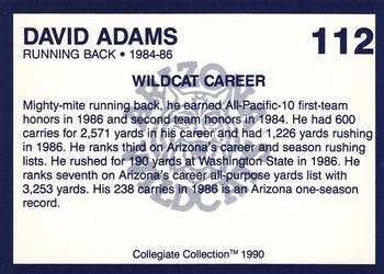 1990 Collegiate Collection Arizona Wildcats #112 David Adams Back