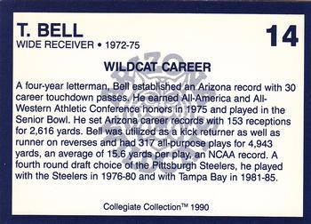 1990 Collegiate Collection Arizona Wildcats #14 Theo Bell Back