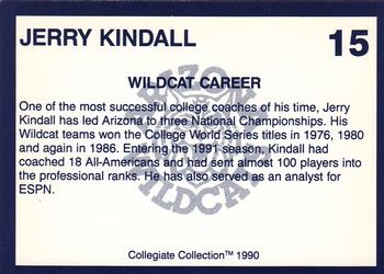 1990 Collegiate Collection Arizona Wildcats #15 Jerry Kindall Back