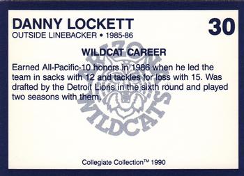 1990 Collegiate Collection Arizona Wildcats #30 Danny Lockett Back