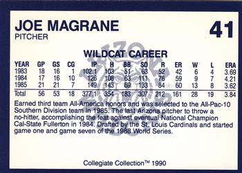 1990 Collegiate Collection Arizona Wildcats #41 Joe Magrane Back
