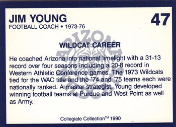 1990 Collegiate Collection Arizona Wildcats #47 Jim Young Back
