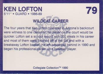 1990 Collegiate Collection Arizona Wildcats #79 Kenny Lofton Back