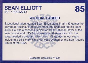 1990 Collegiate Collection Arizona Wildcats #85 Sean Elliott Back