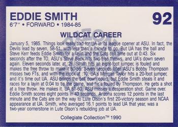 1990 Collegiate Collection Arizona Wildcats #92 Eddie Smith Back