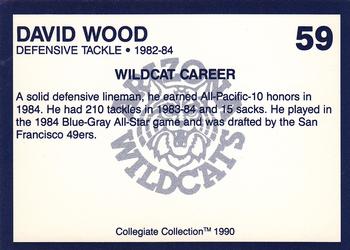 1990 Collegiate Collection Arizona Wildcats #59 David Wood Back