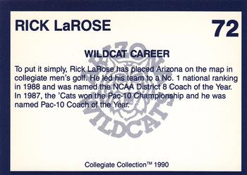 1990 Collegiate Collection Arizona Wildcats #72 Rick LaRose Back