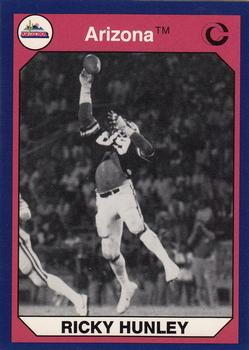 1990 Collegiate Collection Arizona Wildcats #7 Ricky Hunley Front