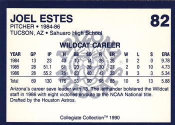 1990 Collegiate Collection Arizona Wildcats #82 Joel Estes Back