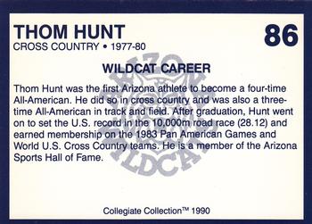 1990 Collegiate Collection Arizona Wildcats #86 Thom Hunt Back