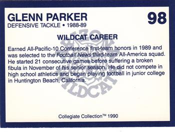 1990 Collegiate Collection Arizona Wildcats #98 Glenn Parker Back