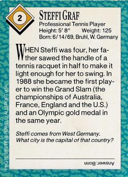 1989 Sports Illustrated for Kids #2 Steffi Graf Back