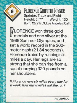 1989 Sports Illustrated for Kids #9 Florence Griffith Joyner Back