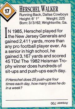 1989 Sports Illustrated for Kids #17 Herschel Walker Back